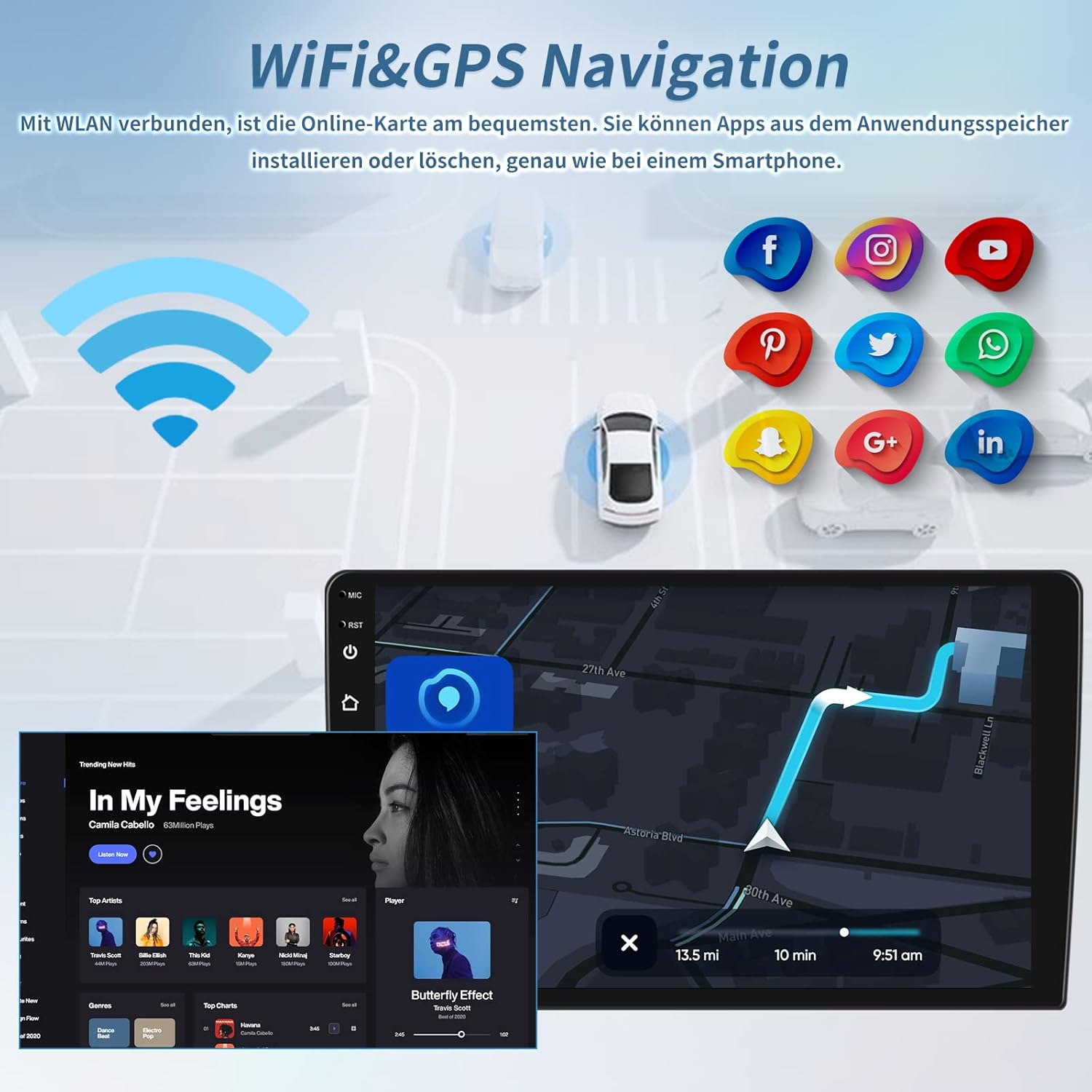 SIXWIN Android 13 Autoradio per BMW X3 E83 (2004-2012) 9" - immagine 5