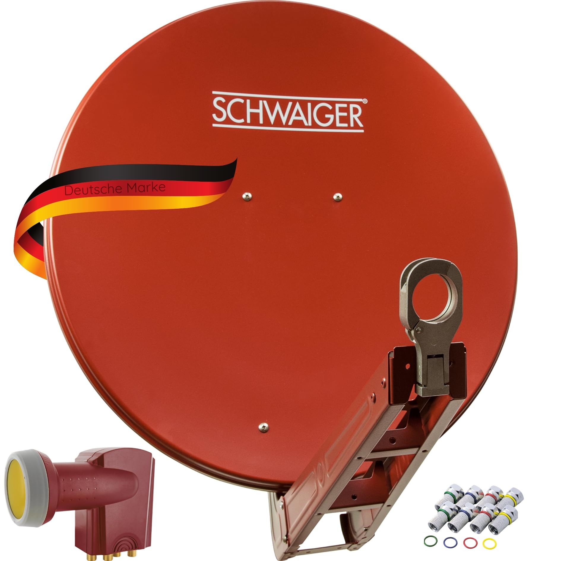 Schwaiger Sistema Satellitare Parabola Alluminio 75x80cm