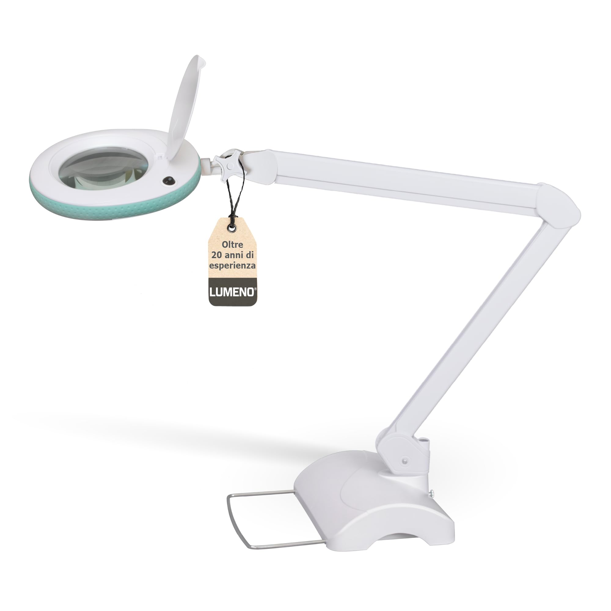 Lumeno LED Lampada d'Ingrandimento 7215GN 5 Diottrie
