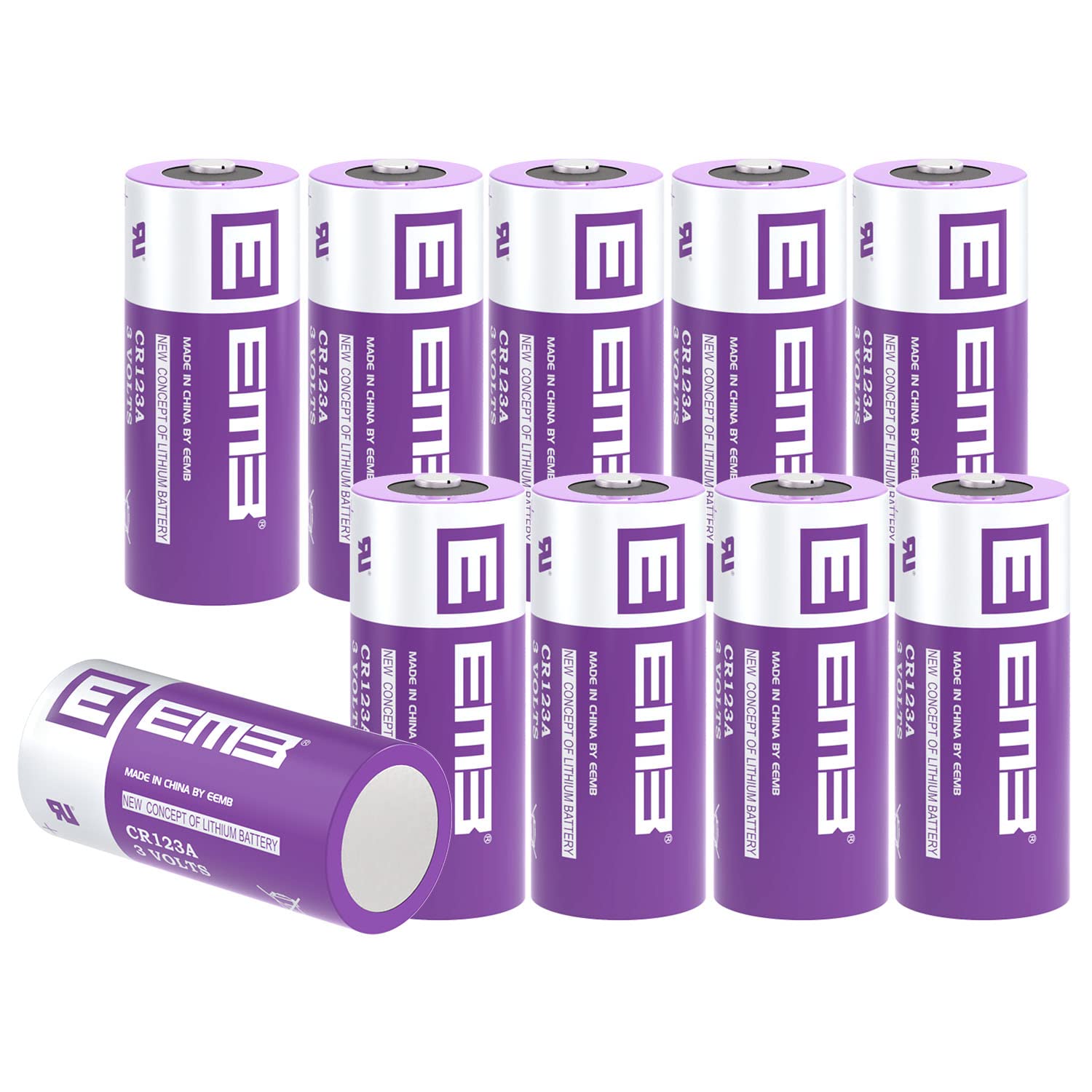 Eemb CR123A Batteria al Litio 3V (10 pezzi)