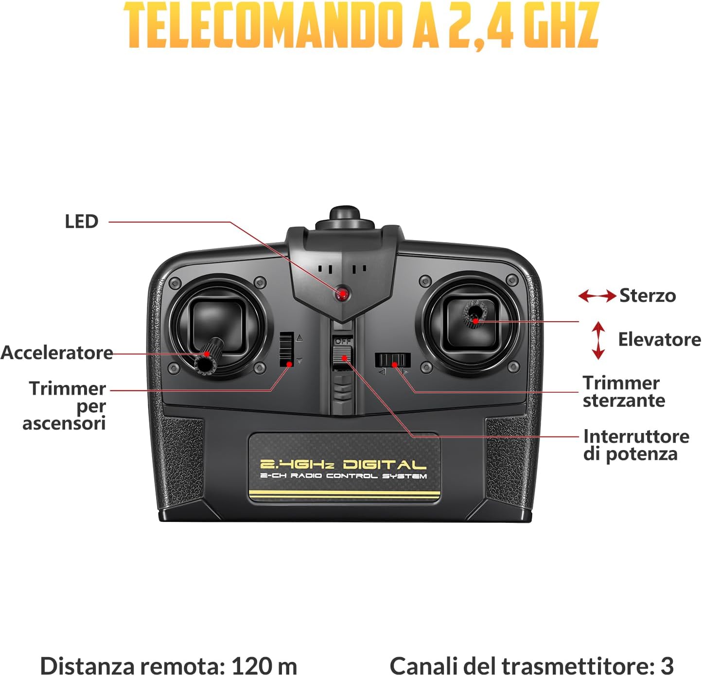 HAWK'S WORK Aereo RC F4U Corsaro 3 Canali - immagine 7