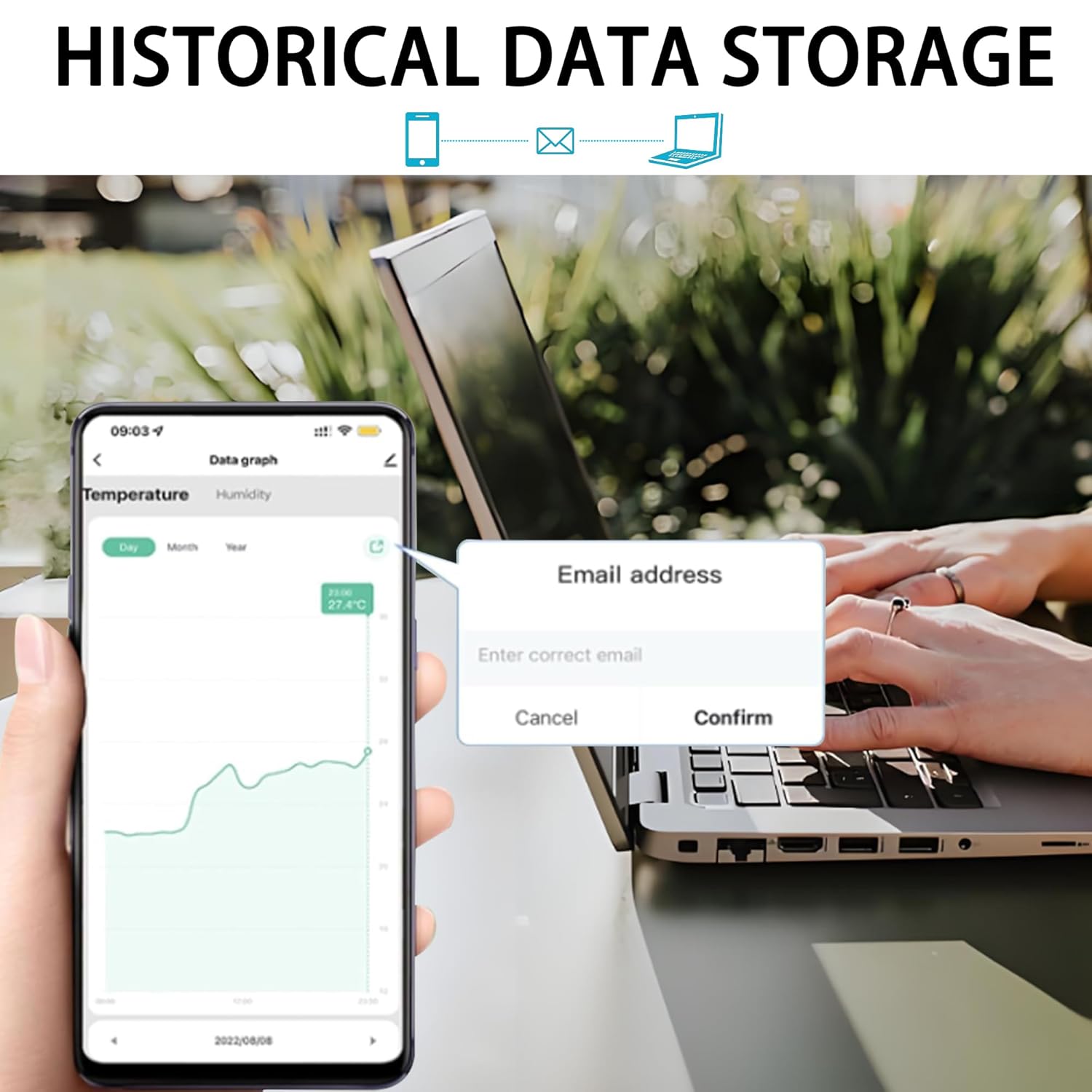 Termometro Digitale Igrometro WiFi Smart (2 Pack) - immagine 6