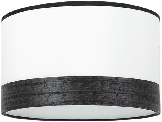 Voltshine Schermo - Paralume Soggiorno Bianco e Legno Nero