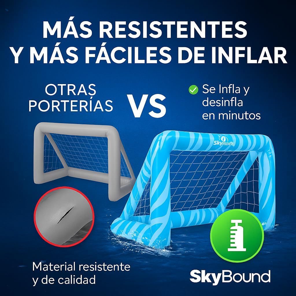 SkyBound - 2 Porte Gonfiabili per Bambini con Pallone - immagine 9