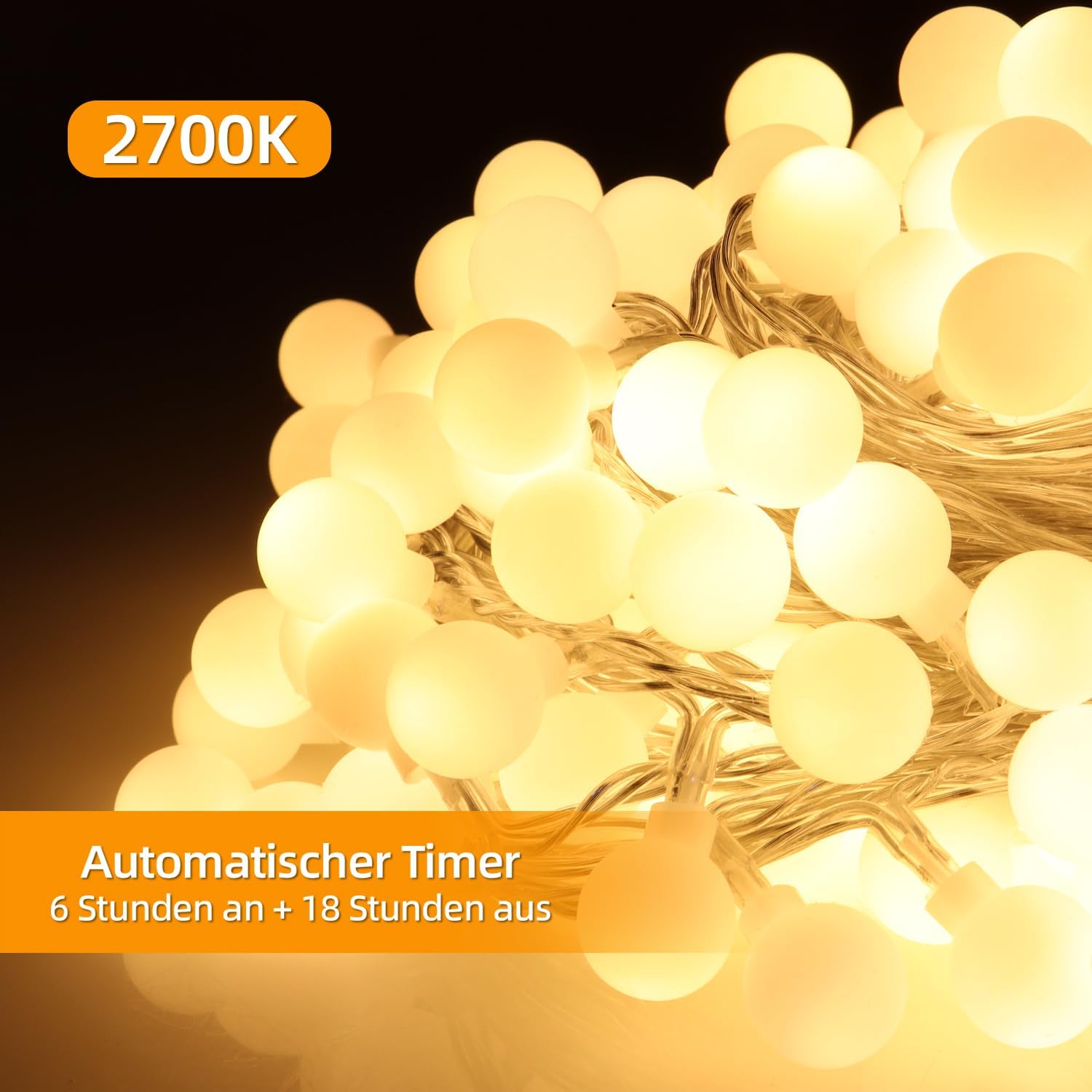 Da Light Catena Luminosa a Sfera 12m, 120 LED - immagine 3