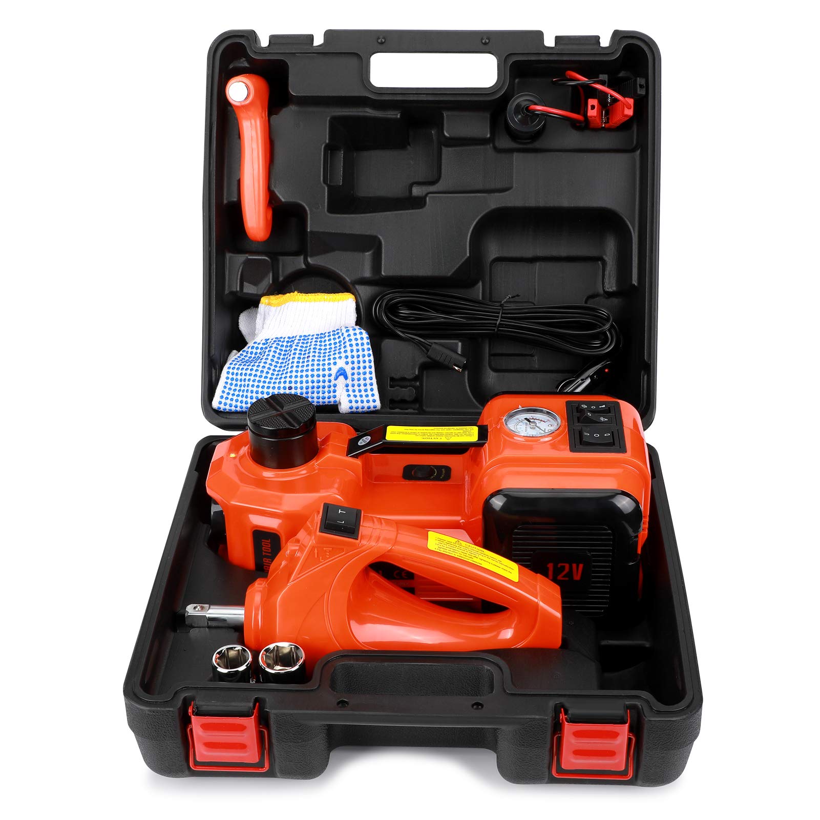 Gototop Cric Elettrico 5T 12V DC per Auto e SUV