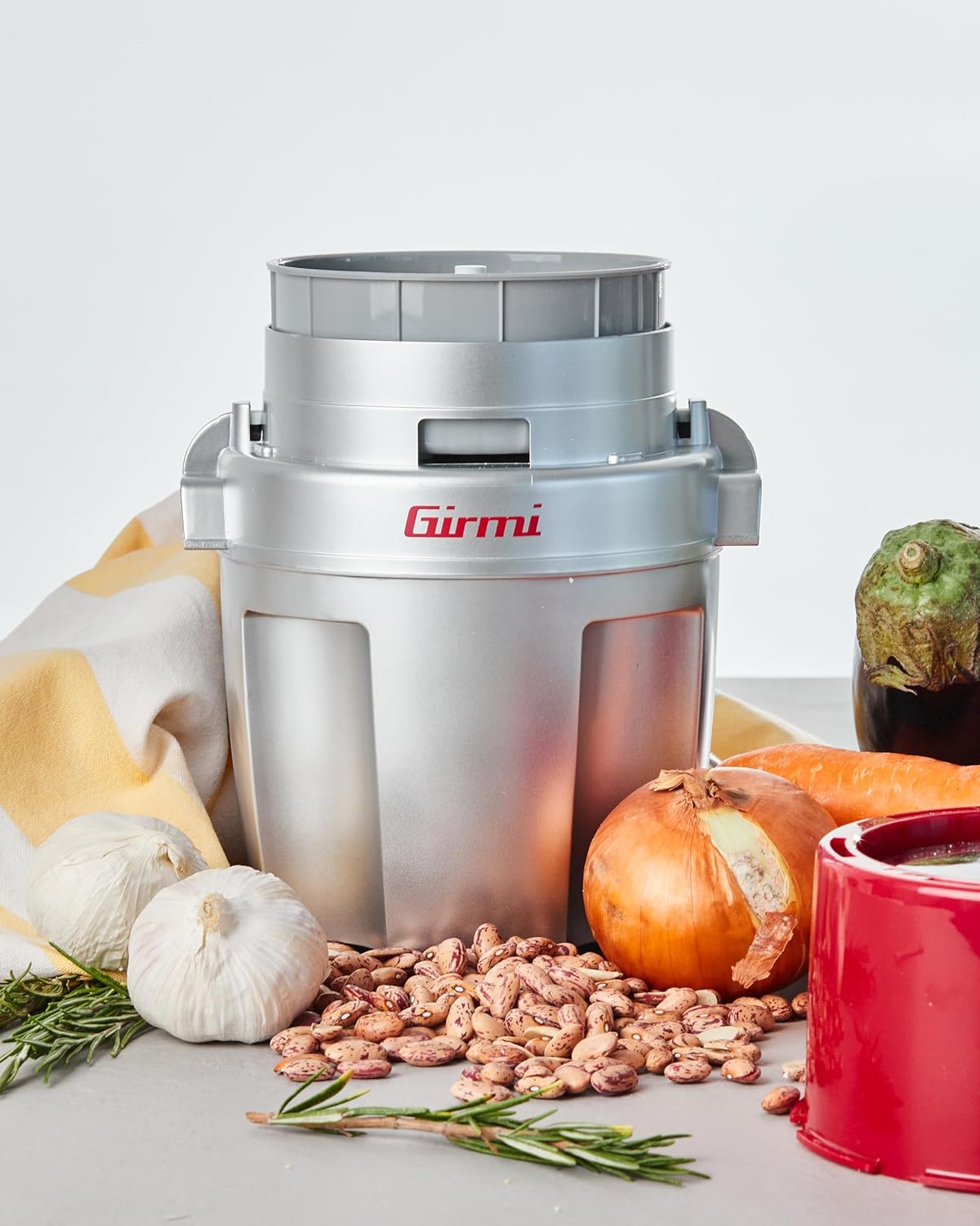 Girmi TR20 Tritatutto 600W, Grigio/Rosso - immagine 2