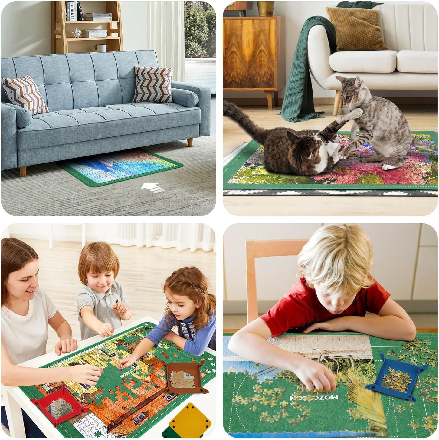 Mozooson Puzzle da 1500 pezzi - Pieghevole 95x65 cm - immagine 5