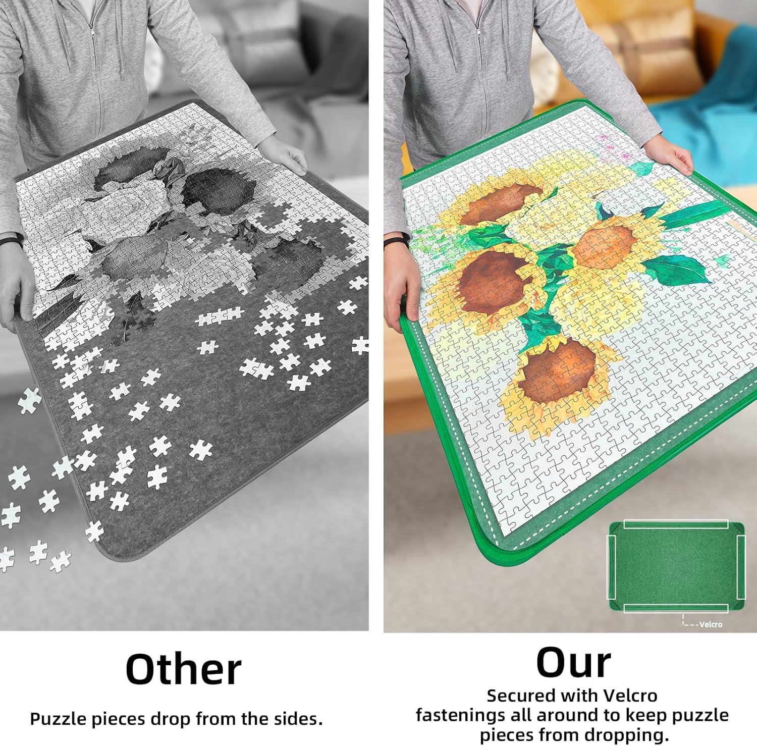 Mozooson Puzzle da 1500 pezzi - Pieghevole 95x65 cm - immagine 6