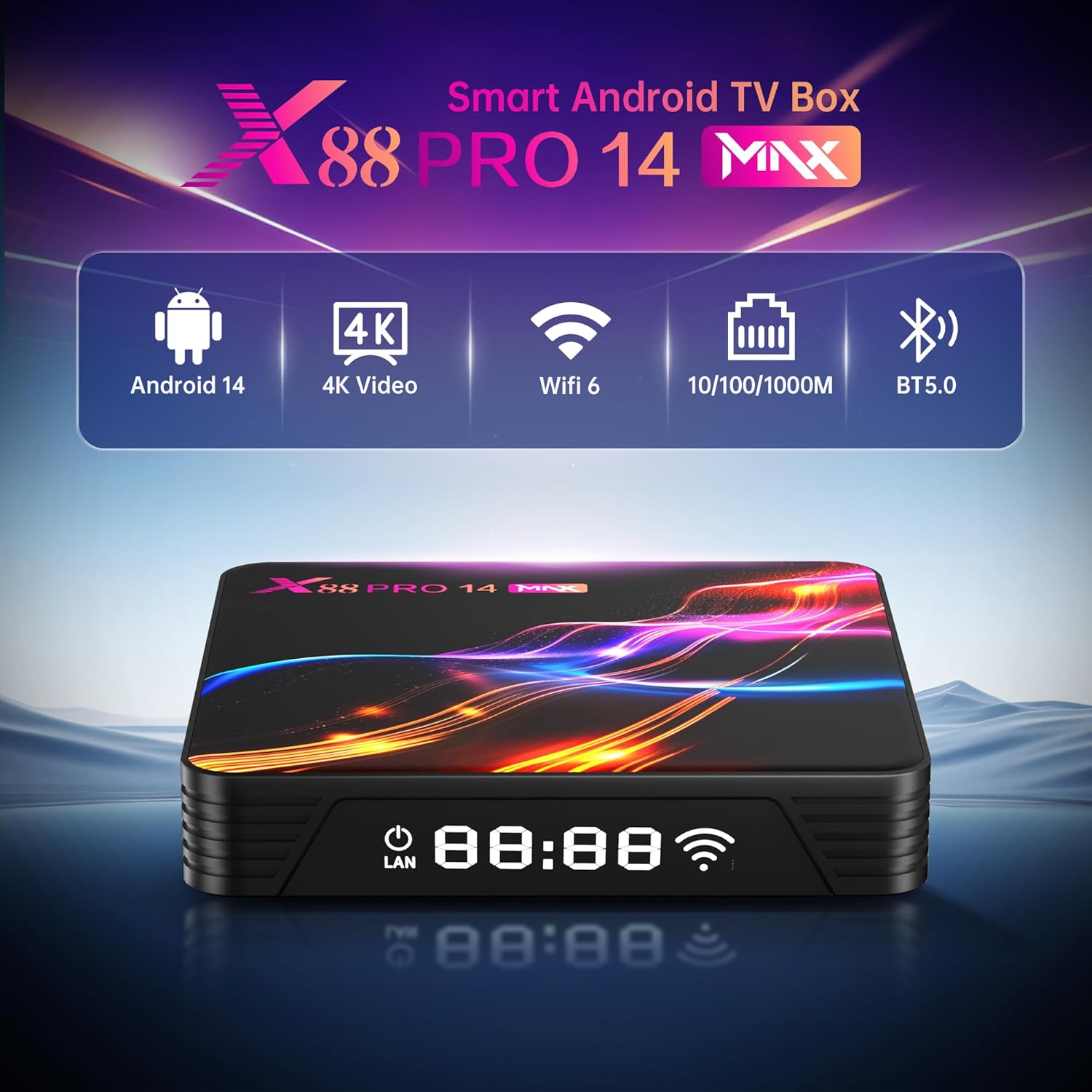 Greva 8K Android 14.0 TV Box 4GB RAM 64GB ROM - immagine 2
