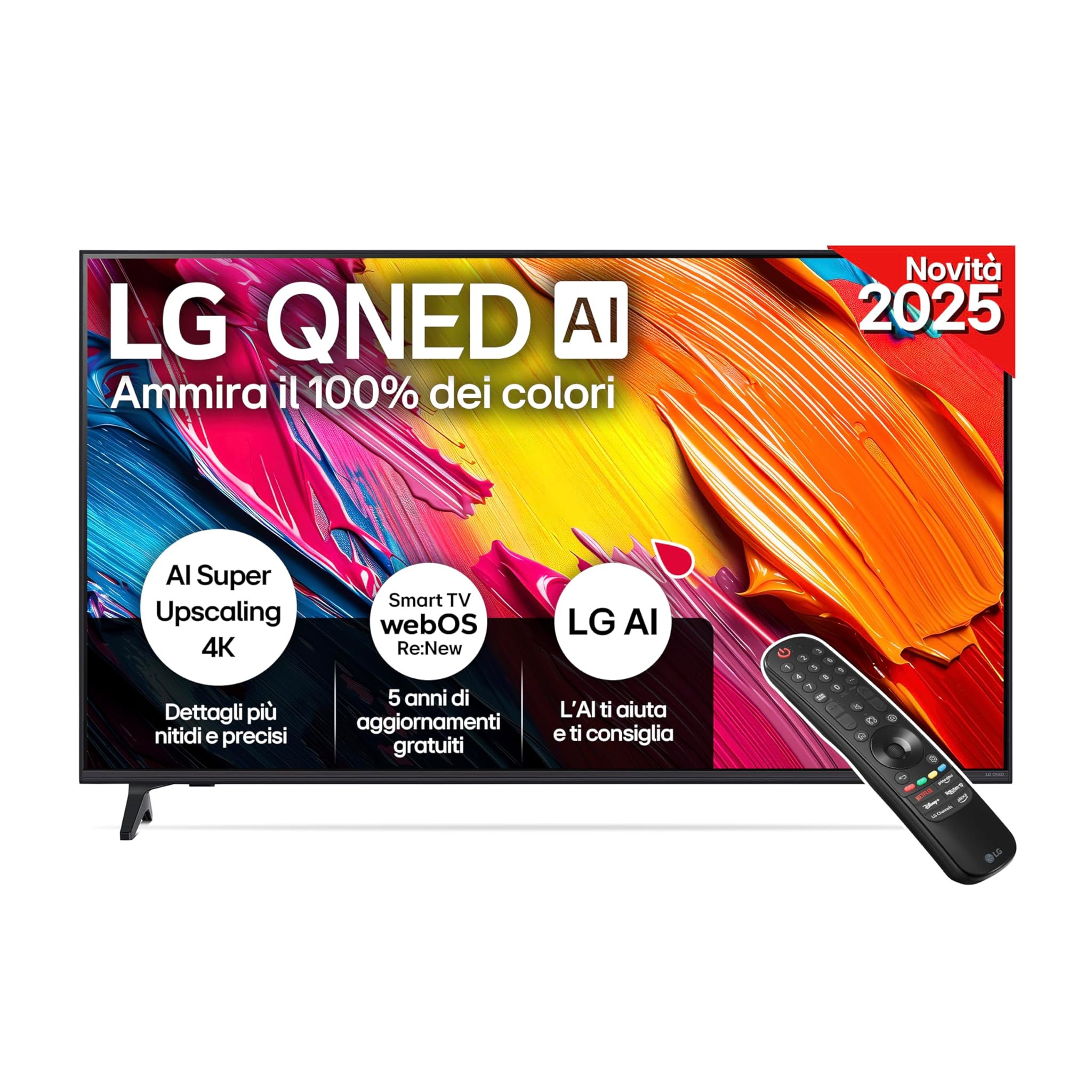 Lg QNED AI QNED70 Smart TV 55 pollici 4K 2025