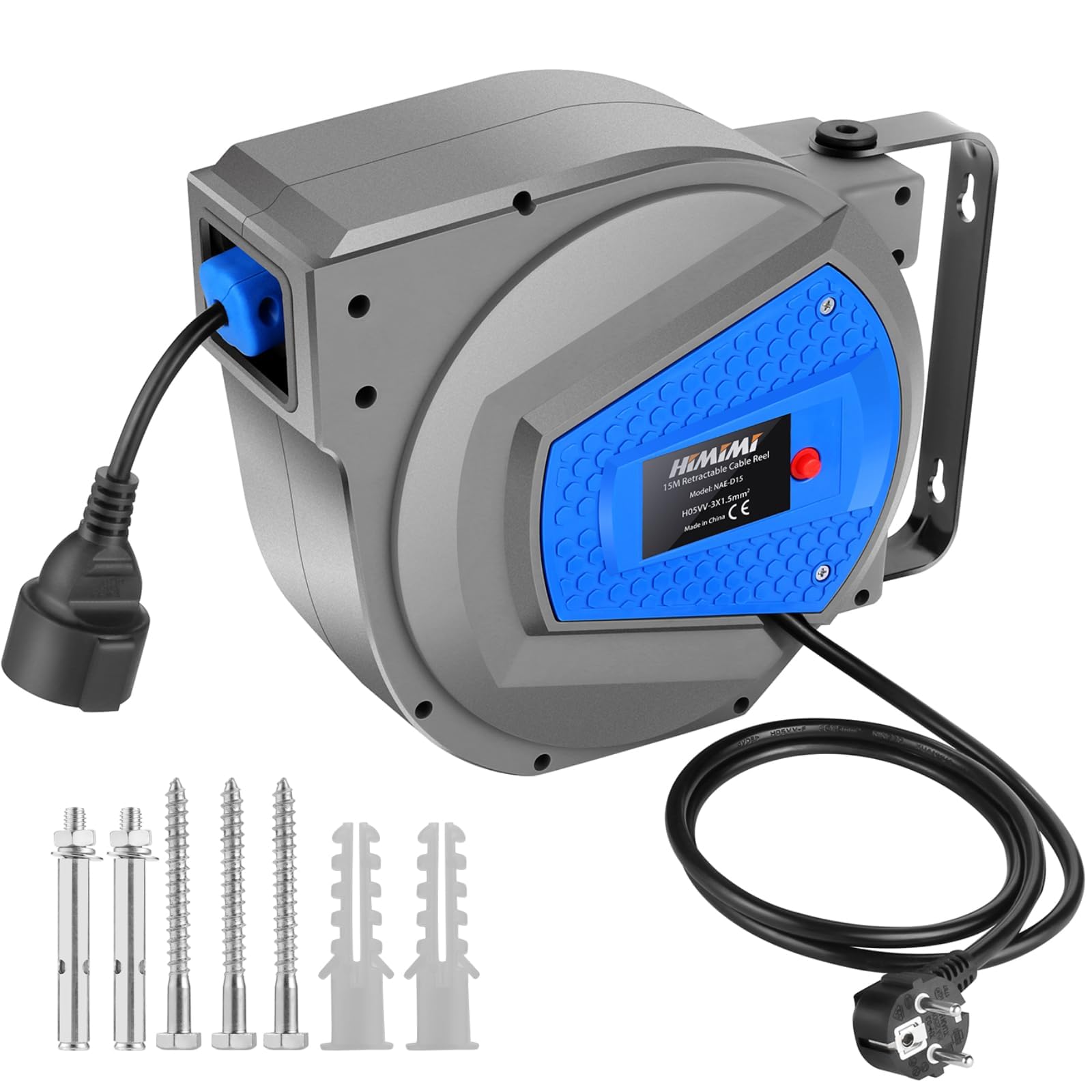 Himimi Avvolgicavo Automatico 15m + 1m Montaggio a Parete