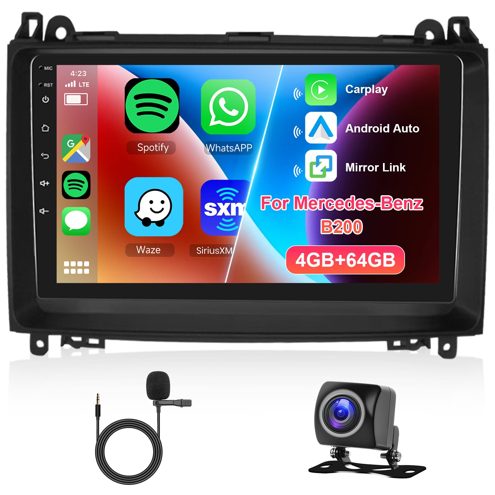 Autoradio 8 Core per Mercedes-Benz Classe-B W169 W245 W639