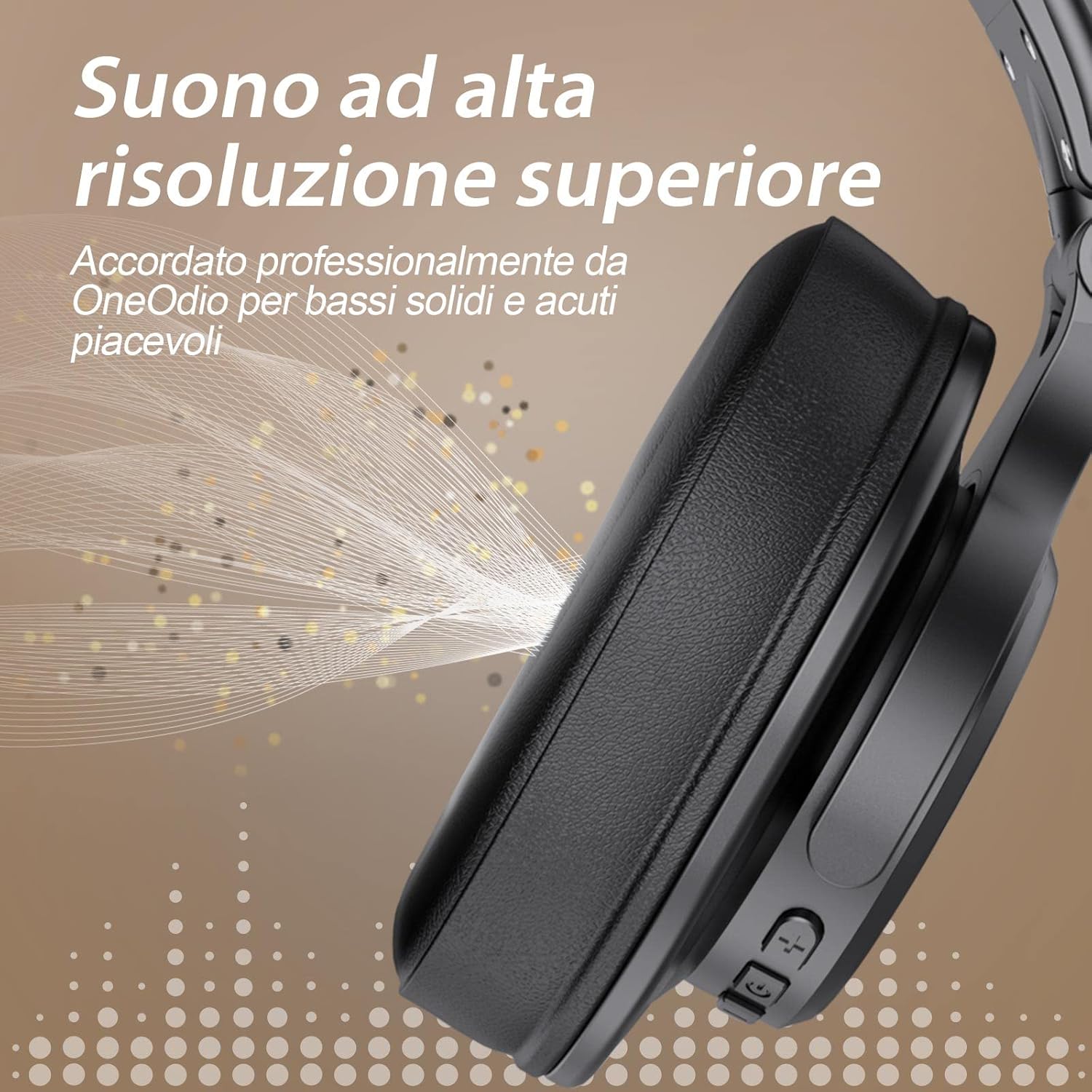Oneodio A70 Cuffie Bluetooth Over Ear 72h, Nero - immagine 6