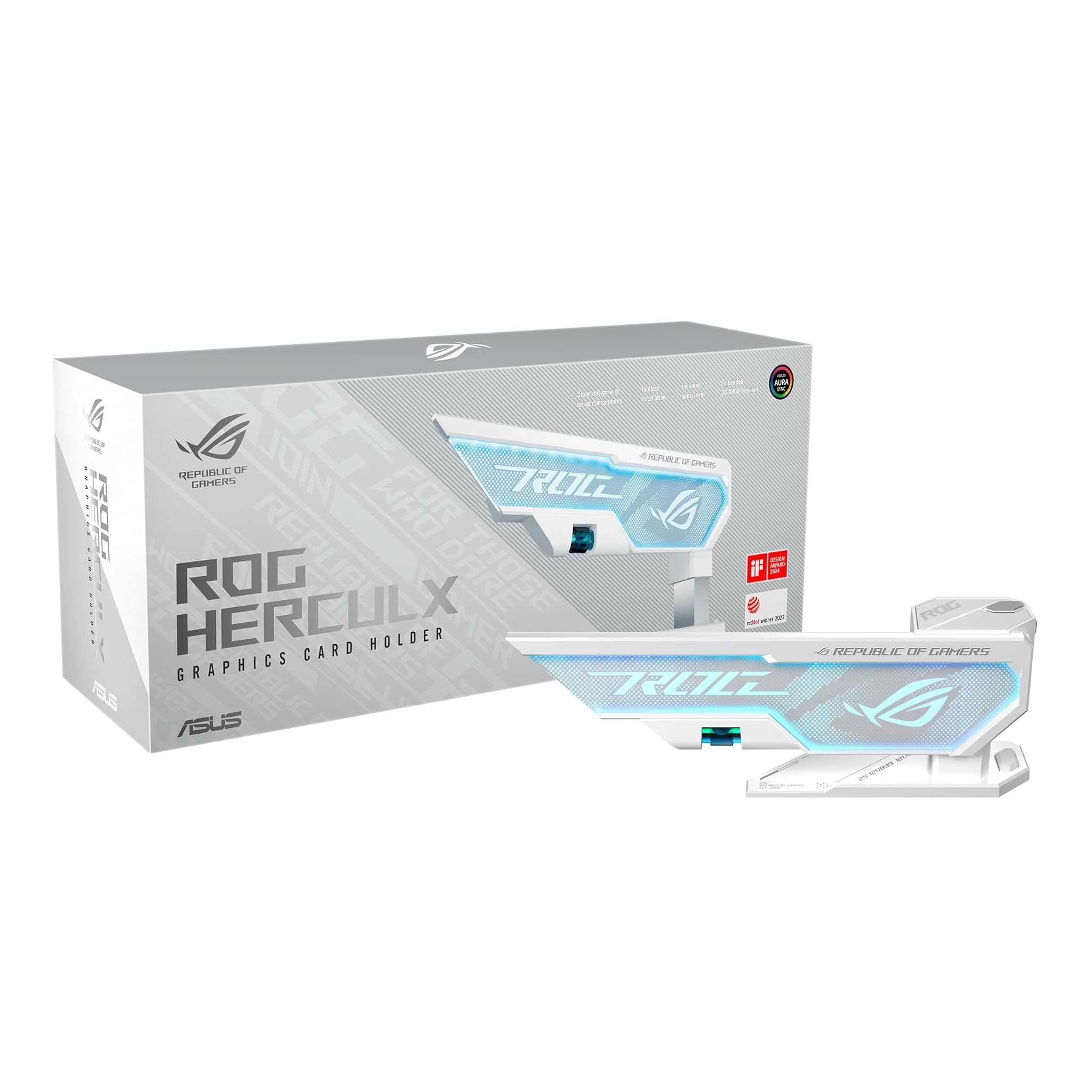 Asus ROG Herculx - Supporto Scheda Grafica, Bianco