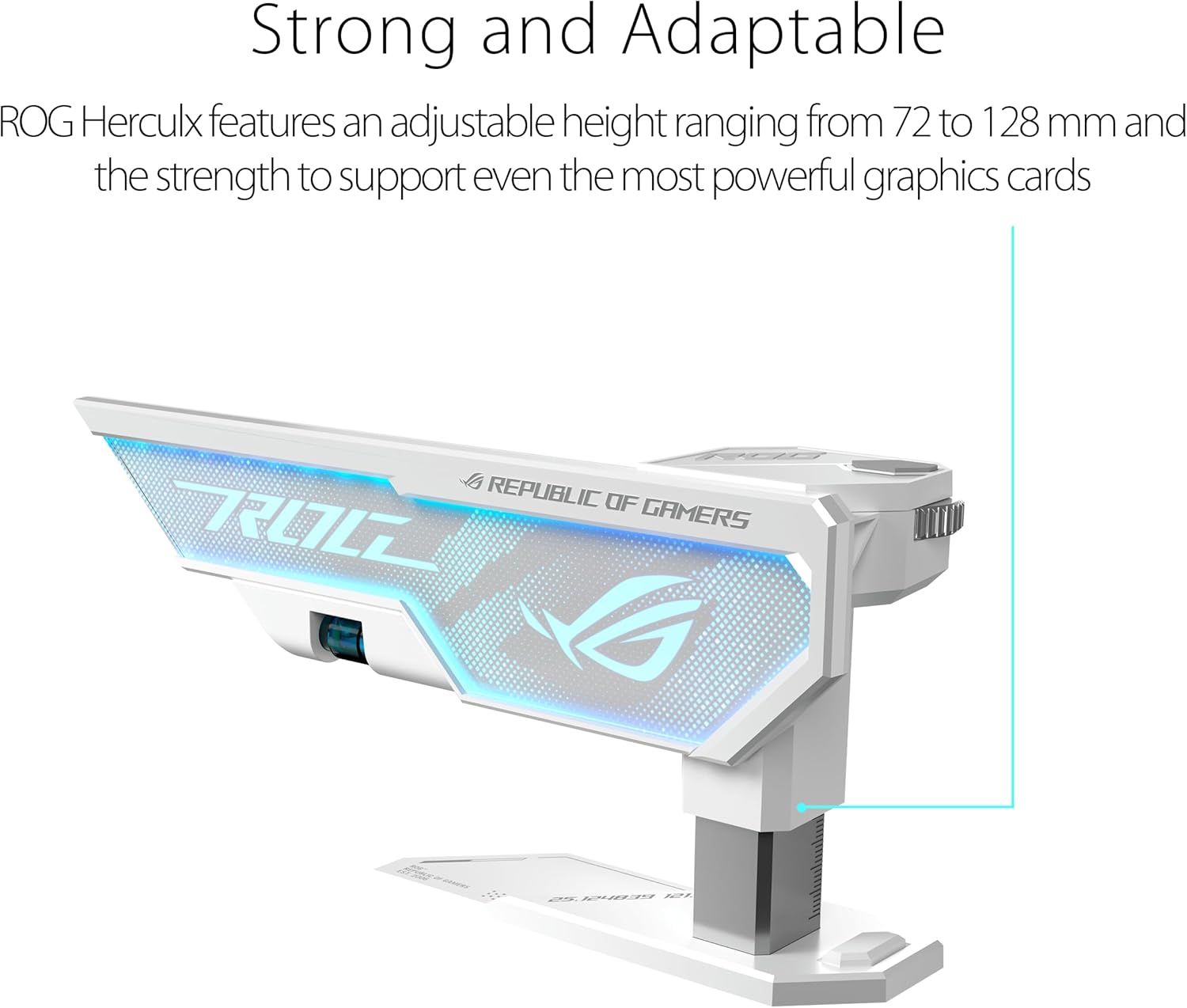 Asus ROG Herculx - Supporto Scheda Grafica, Bianco - immagine 2