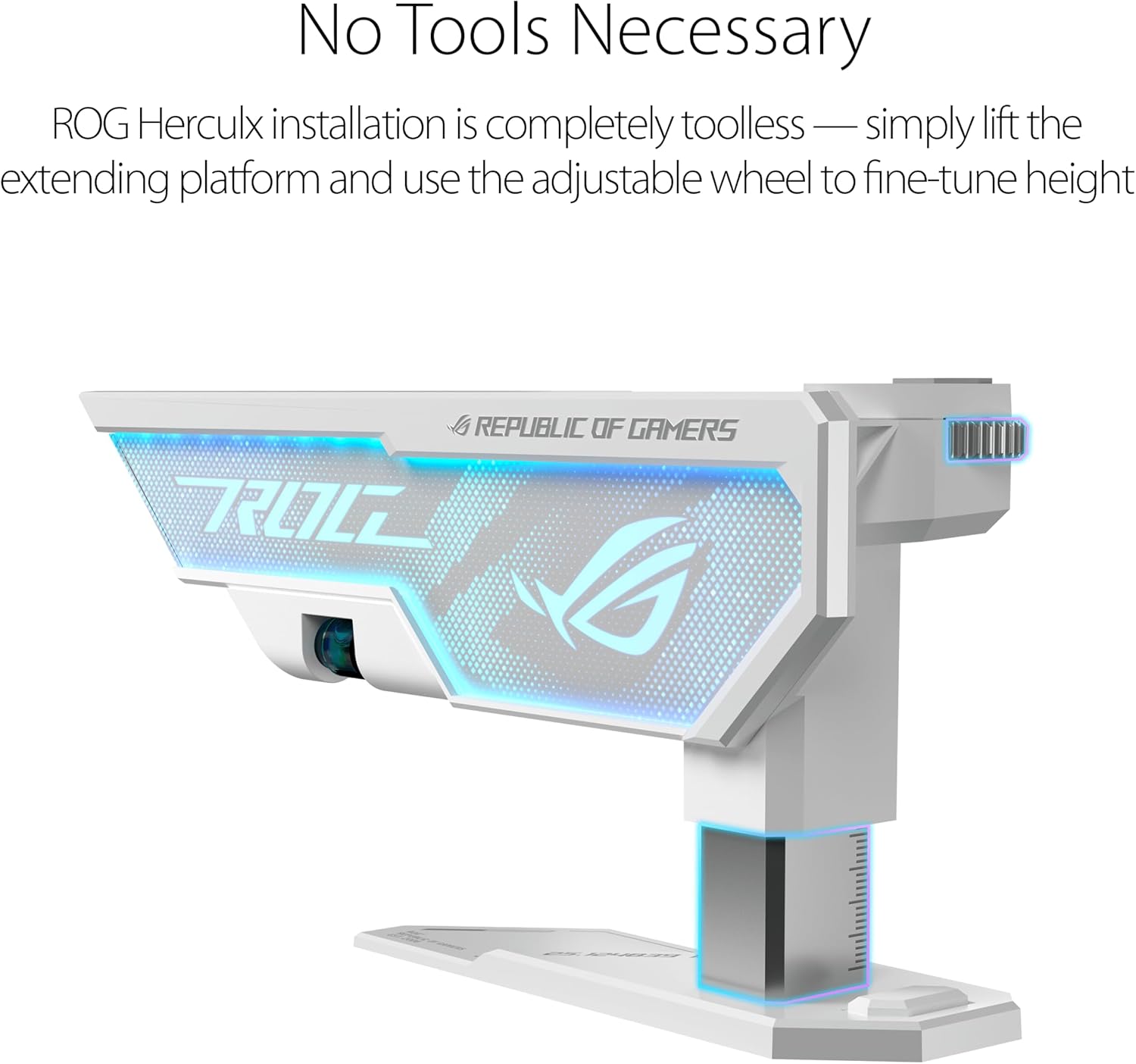 Asus ROG Herculx - Supporto Scheda Grafica, Bianco - immagine 3