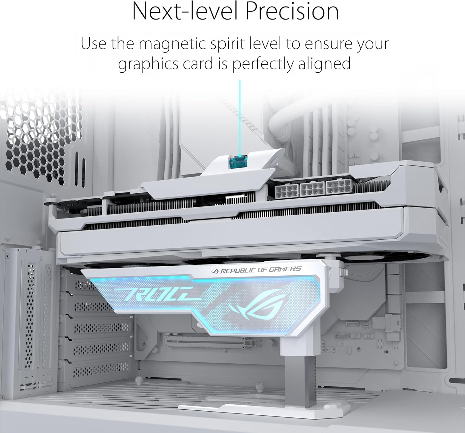 Asus ROG Herculx - Supporto Scheda Grafica, Bianco - immagine 4