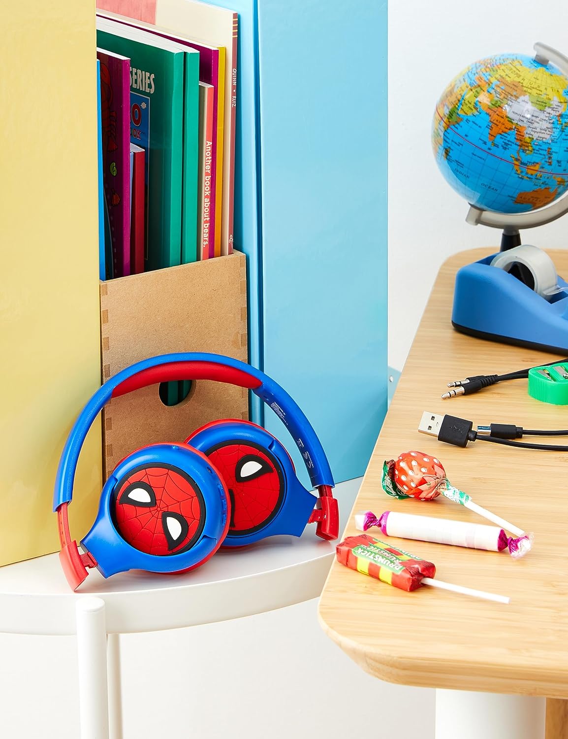Lexibook SPIDER-MAN - Cuffie Pieghevoli 2 in 1 per Bambini - immagine 2