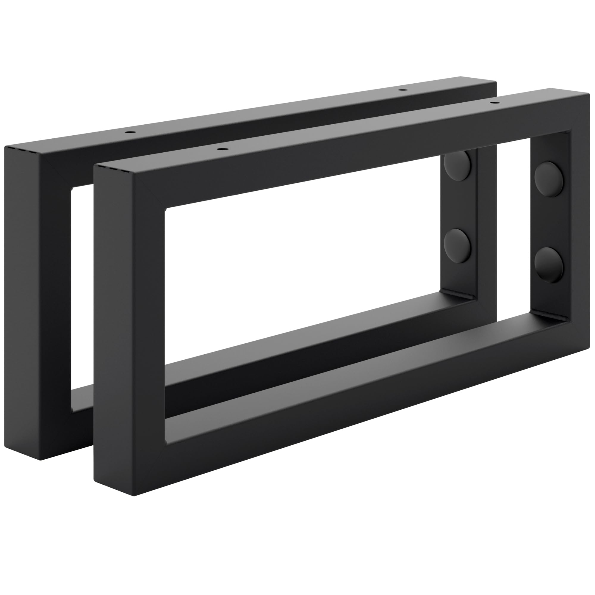 HOLZBRINK Supporti per Mensole in Metallo 35x15cm (2 pz), Nero