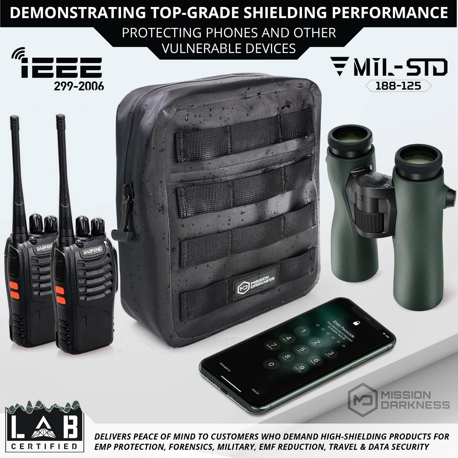 Mission Darkness Dry Shield MOLLE Faraday Pouch (2nd Gen) - immagine 4