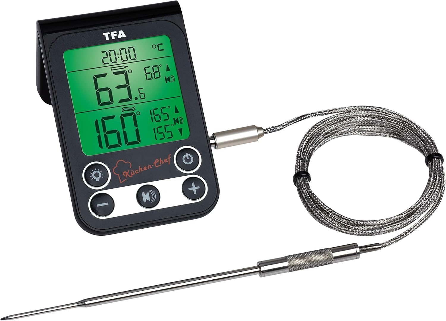 TFA Dostmann 14.1512.01 - Termometro Digitale da Cucina per Grill (nero) - immagine 2