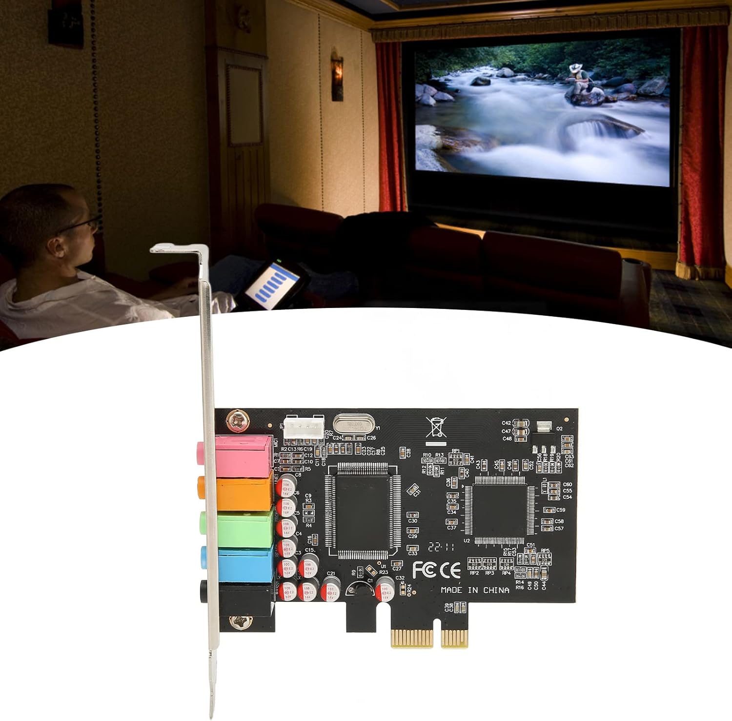 Scheda Audio PCI Express 5.1 Surround 24 Bit - immagine 8