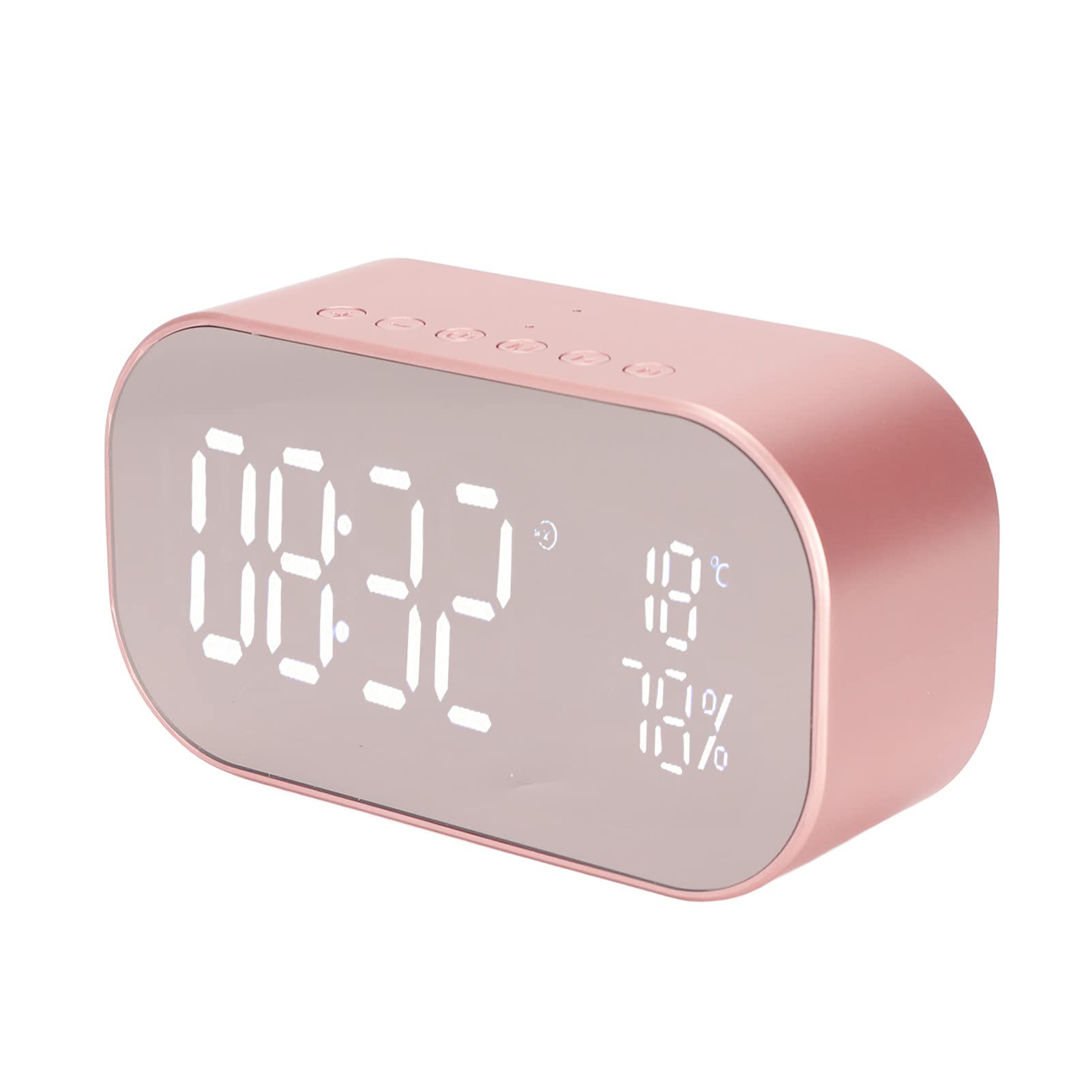 Annadue - Radiosveglia con Altoparlante Bluetooth, Oro Rosa