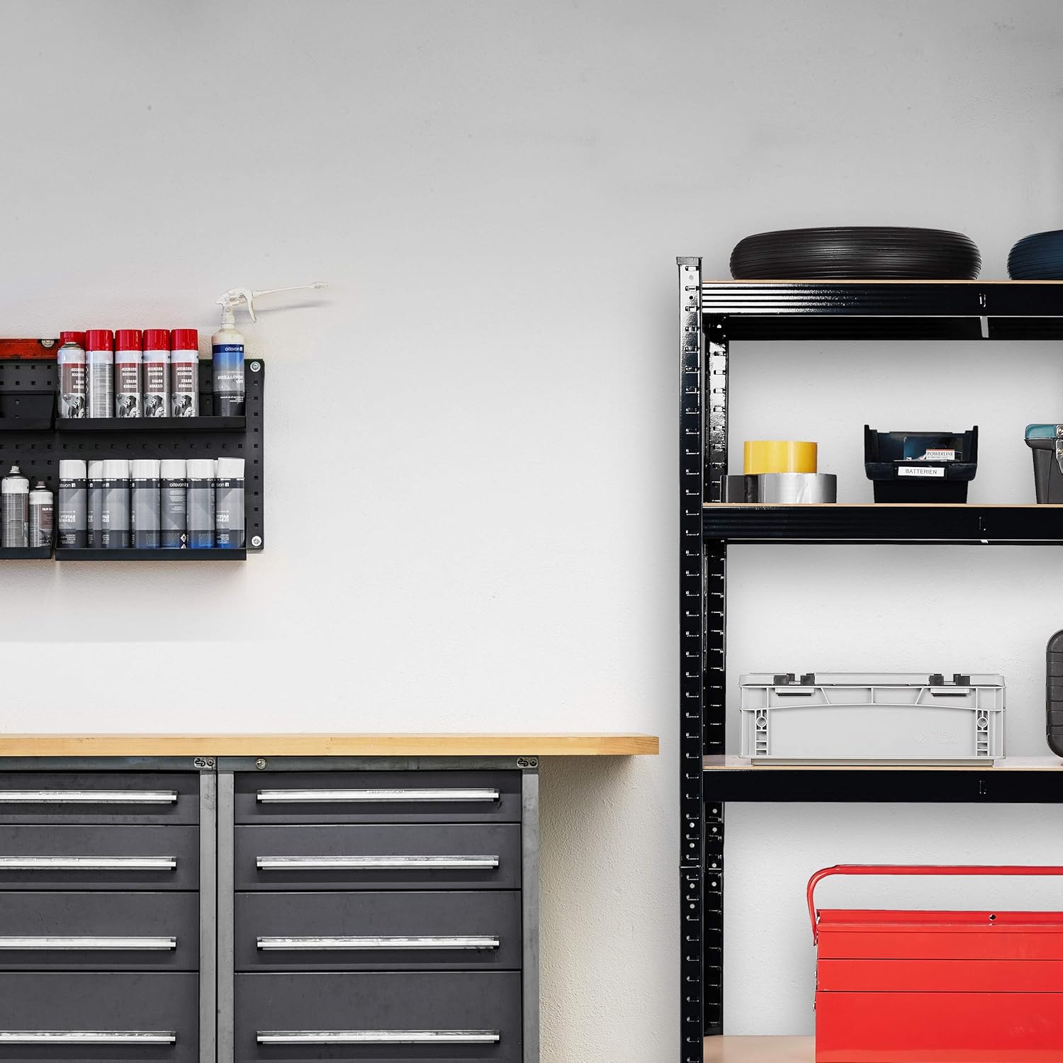 Relaxdays Scaffale in Metallo 180x90x45 cm, Nero - immagine 5