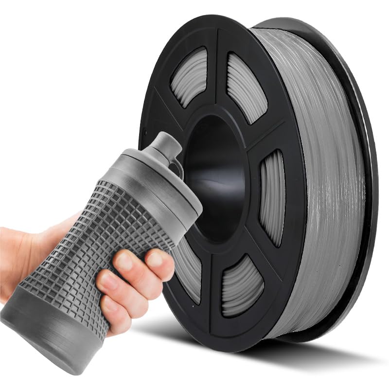 Filamento 3D JAYO TPU 1,75 mm, Grigio, 0,5 kg, Precisione +/- 0,02 mm