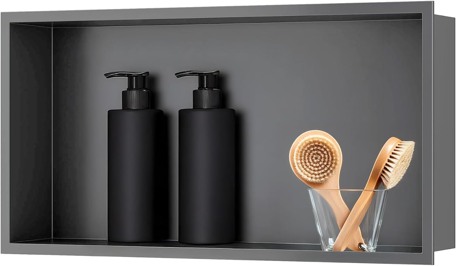 Sunrik Doccia con Nicchia a Parete in Acciaio Inox 30x60x10 cm