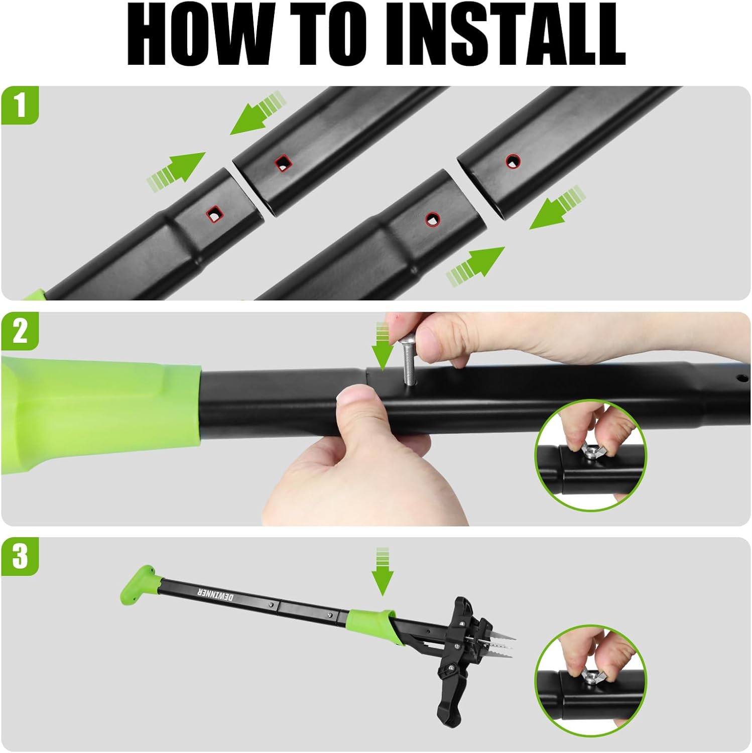 DEWINNER Estrattore Manuale Erbacce con Pedale 100cm - immagine 3