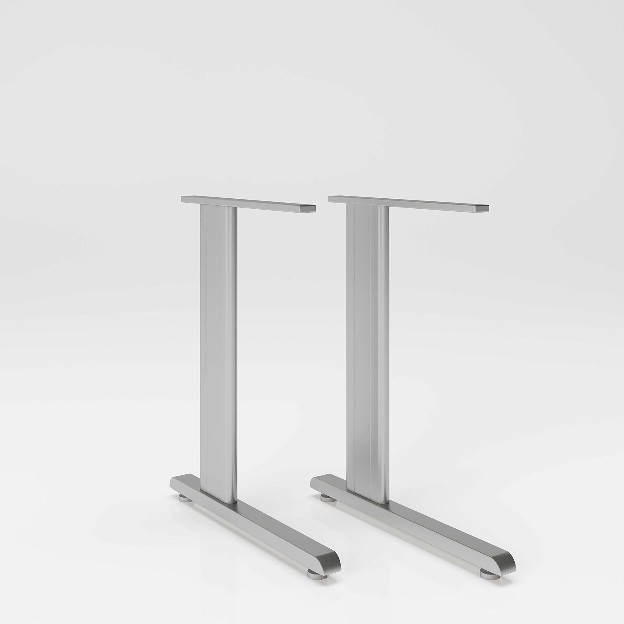 Phoenix Group NEO - Set di 2 piedini da scrivania, in metallo, colore: argento