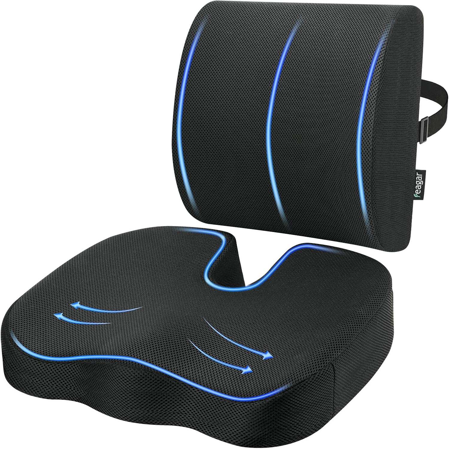 Feagar Cuscino Sedia Ufficio Supporto Lombare Ergonomico - immagine 1