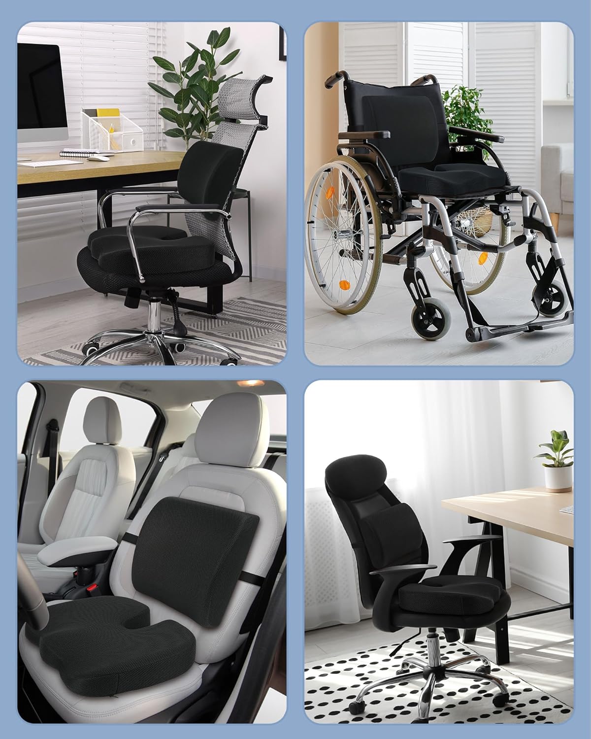 Feagar Cuscino Sedia Ufficio Supporto Lombare Ergonomico - immagine 7