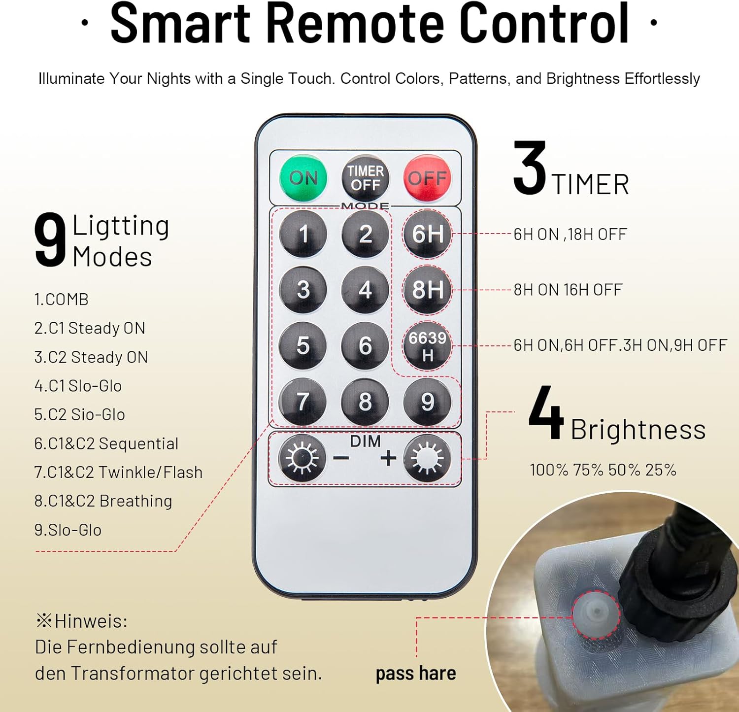 Gresonic - Catena Luci LED 1000 LED, 9 Modelli - immagine 3