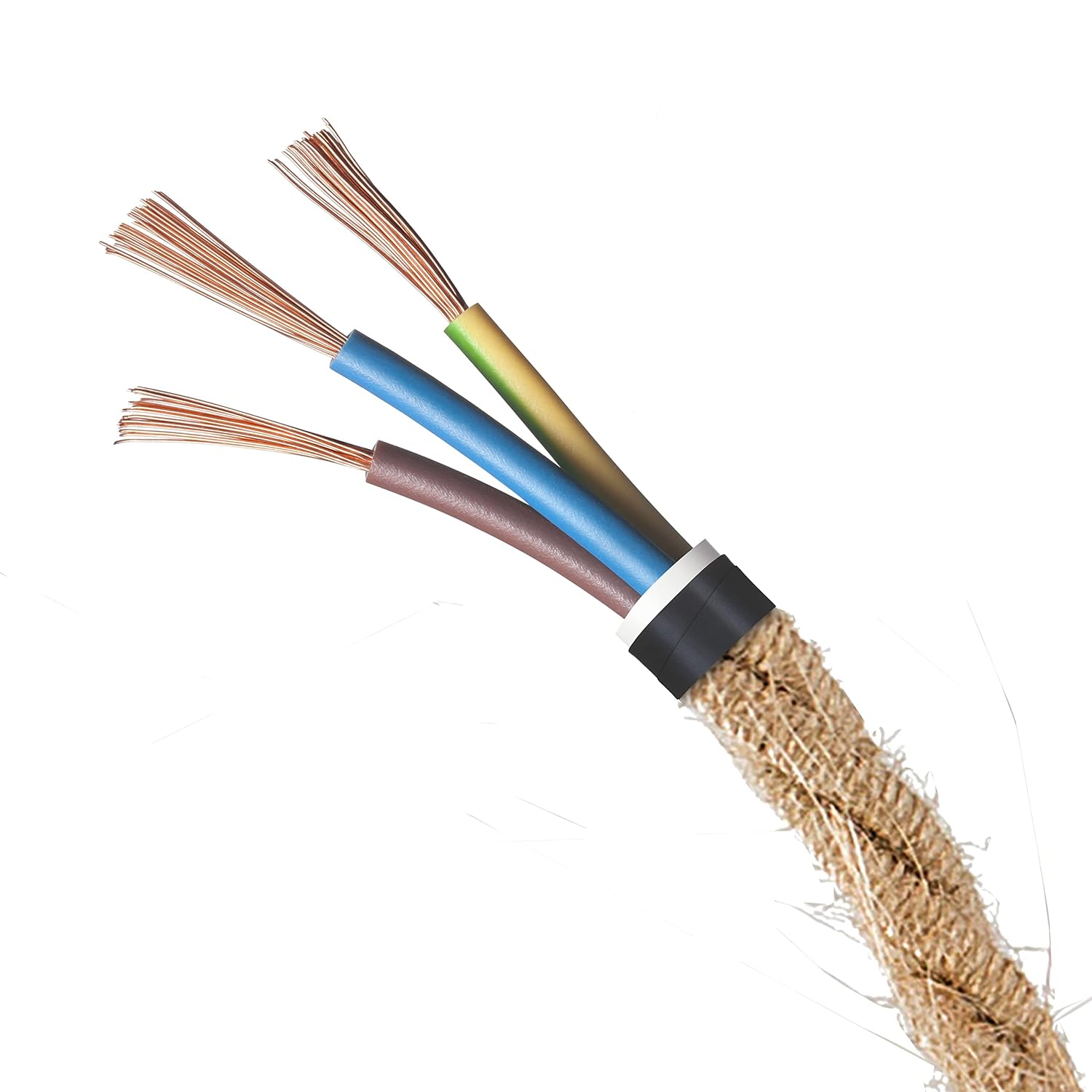 Amarcords Cavo Elettrico Tessile Juta 30 Metri - immagine 3