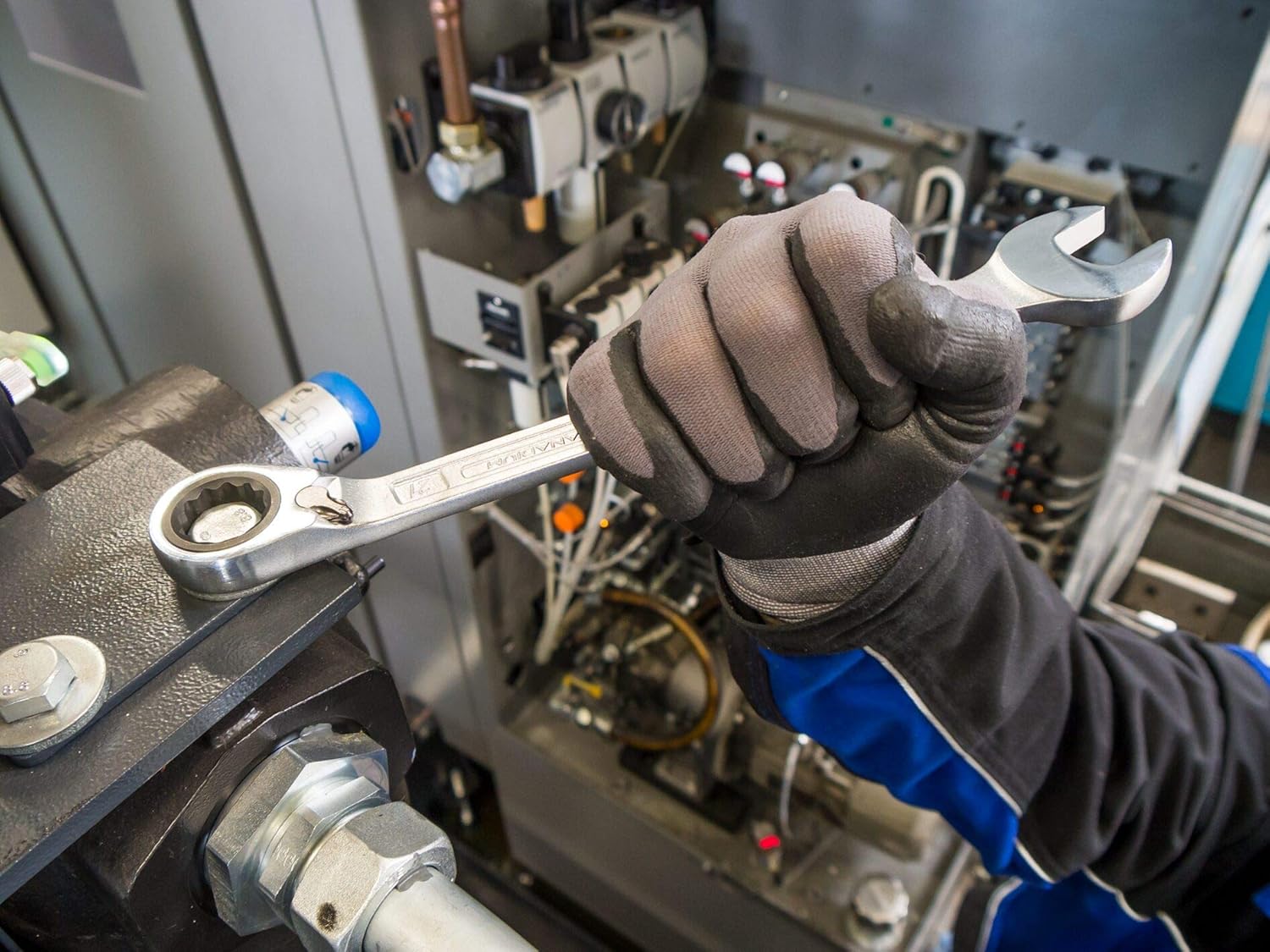 Hazet 606/5 - Set 5 Chiavi Combinate con Cricchetto, Argento - immagine 5