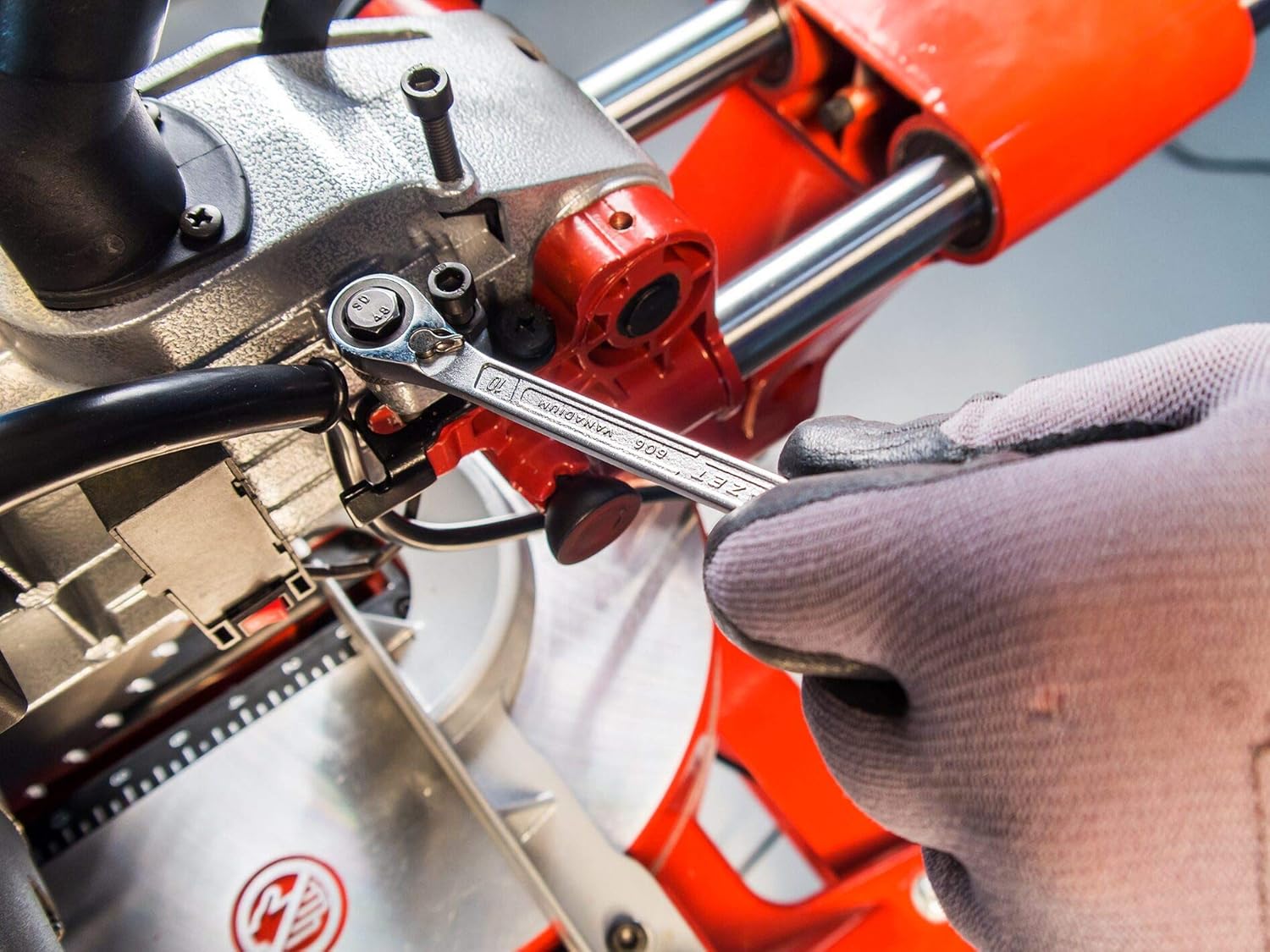 Hazet 606/5 - Set 5 Chiavi Combinate con Cricchetto, Argento - immagine 6