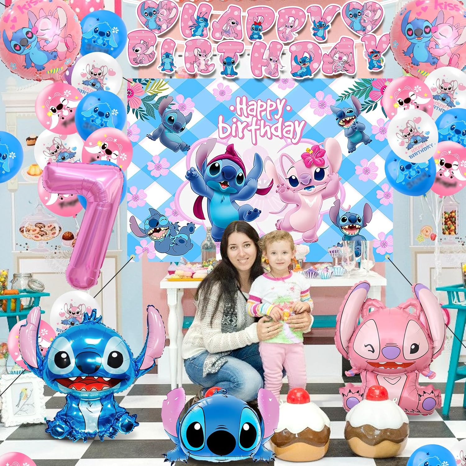 Set Compleanno Stitc Bambina 7 Anni - immagine 6