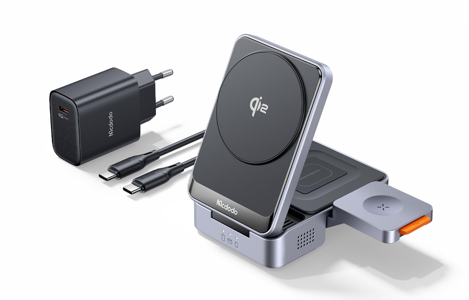 Mcdodo Qi2 - Stazione Ricarica Wireless 3 in 1, 33W