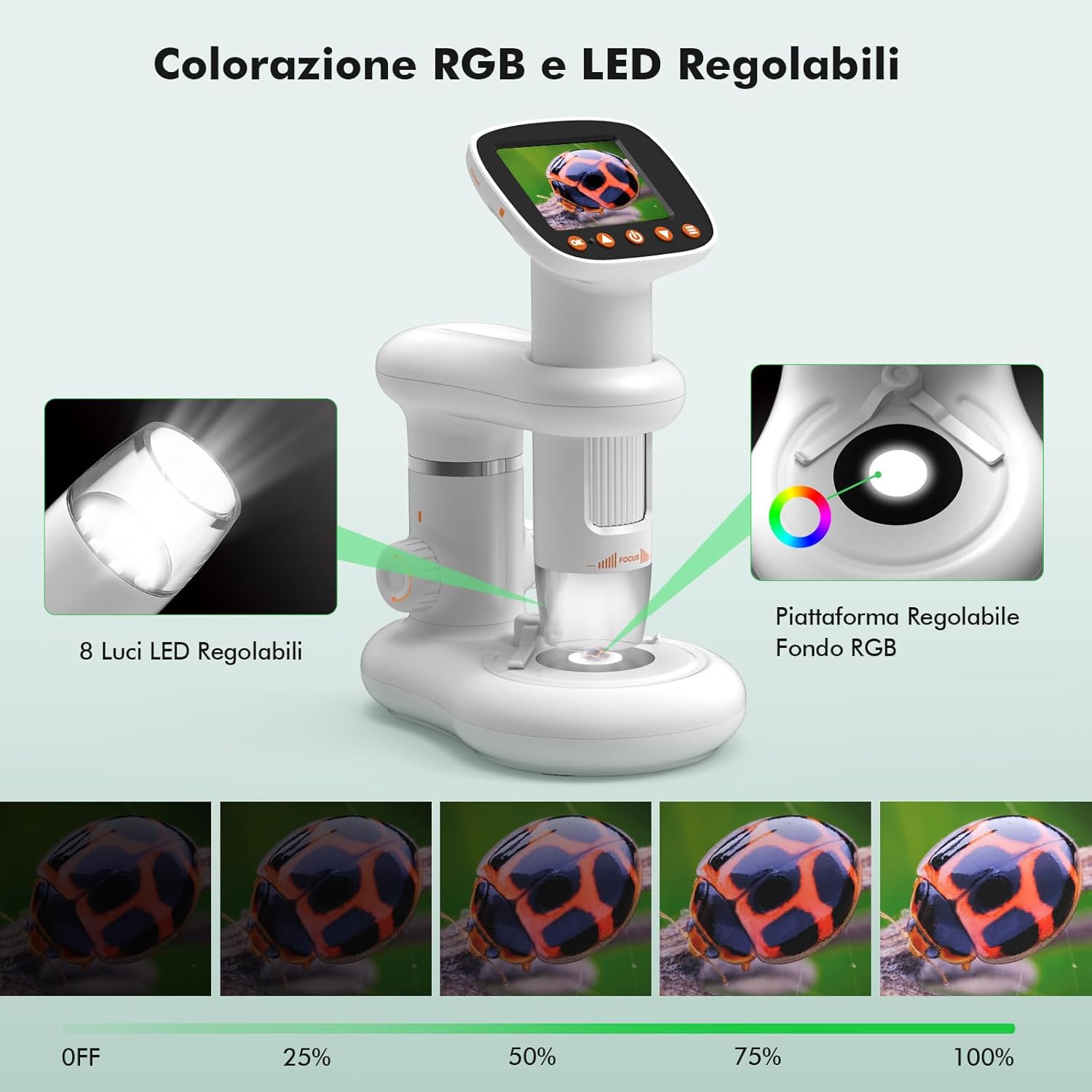 HOMEASY Microscopio Digitale per Bambini con HD Display - immagine 3