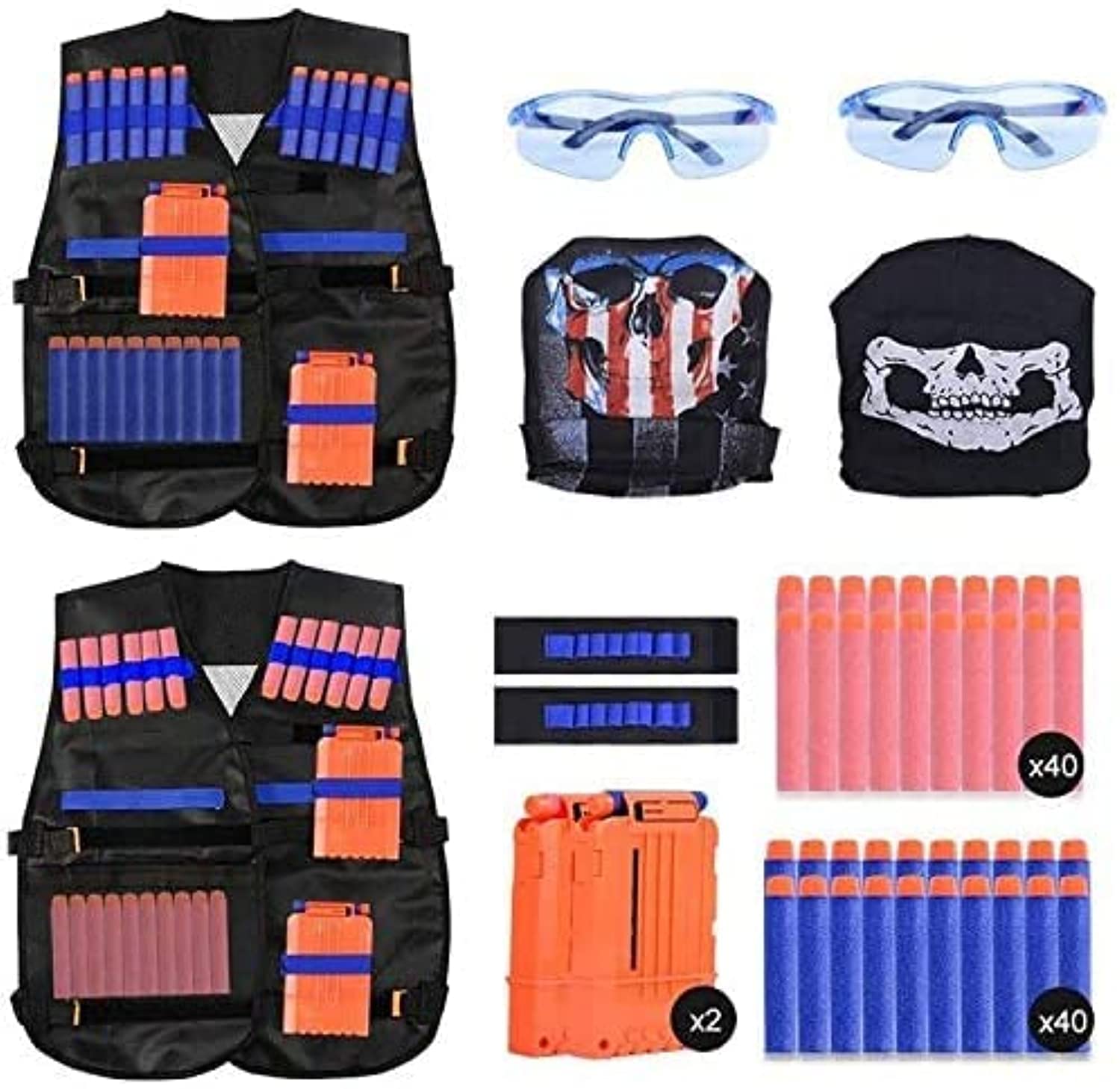 EXTSUD Kids Tactical Vest - 2 Set per Nerf Guns