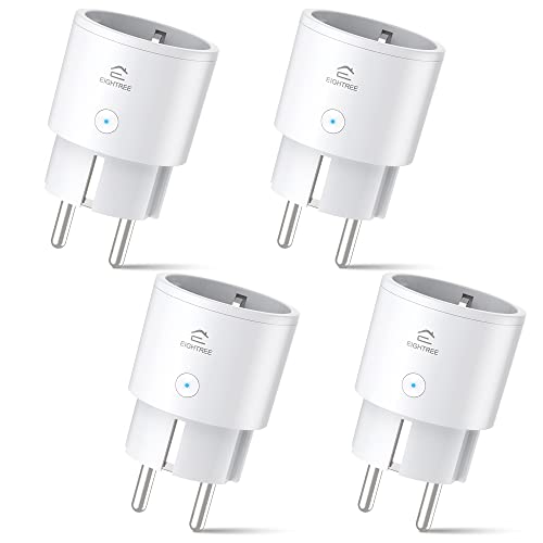 Eightree Presa Smart Mini Wifi Schuko 4 Pezzi
