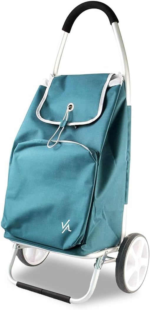 Amig Carrello Spesa 2 Ruote con Borsa Termica, Verde - immagine 1