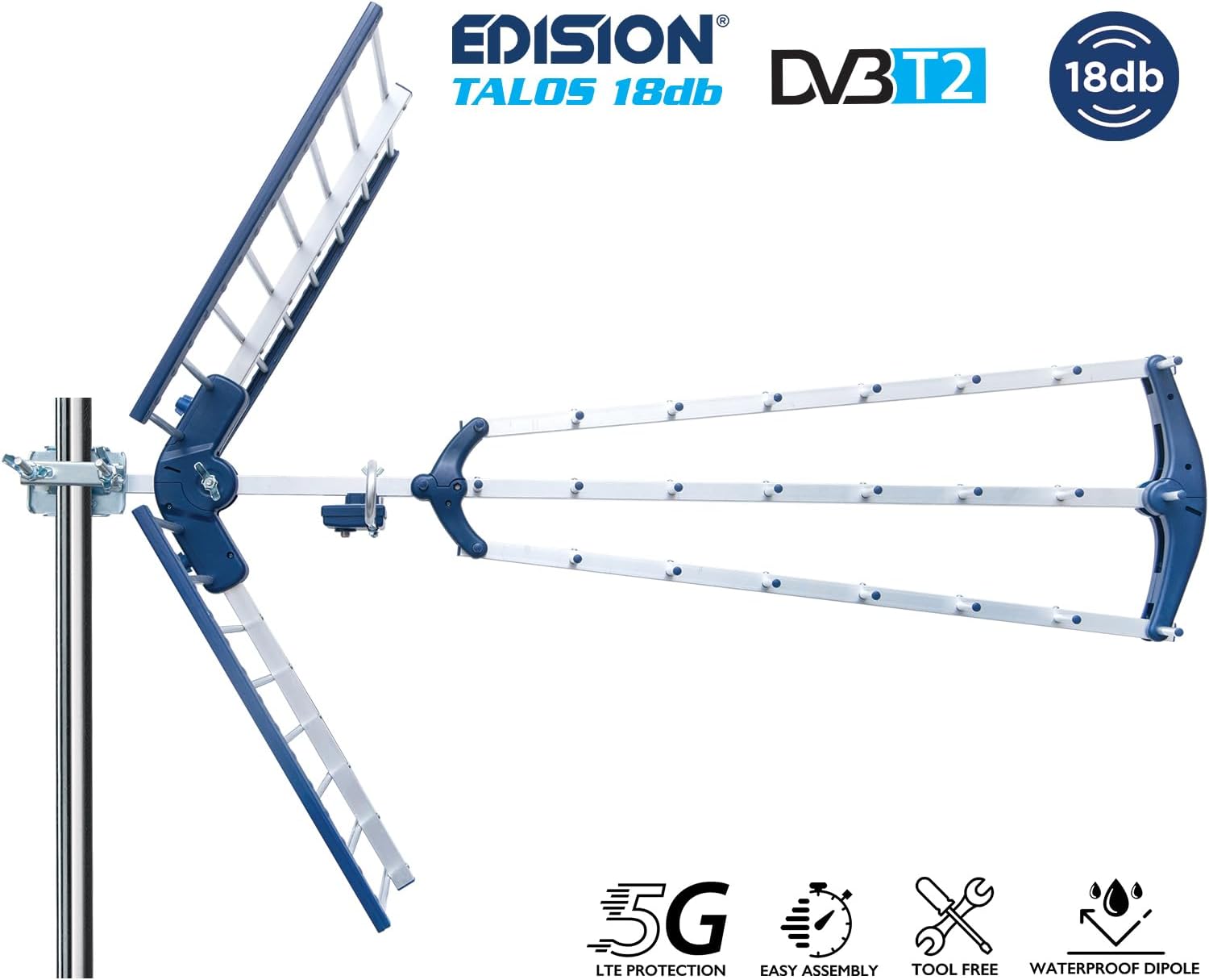 Edision TALOS 18db - Antenna TV Digitale Terrestre UHF - immagine 3