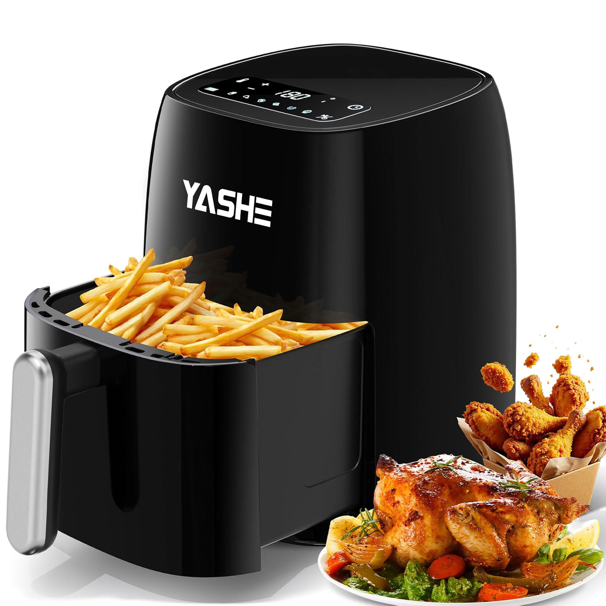 YASHE Friggitrice ad Aria 4.2L con Touch Screen LED