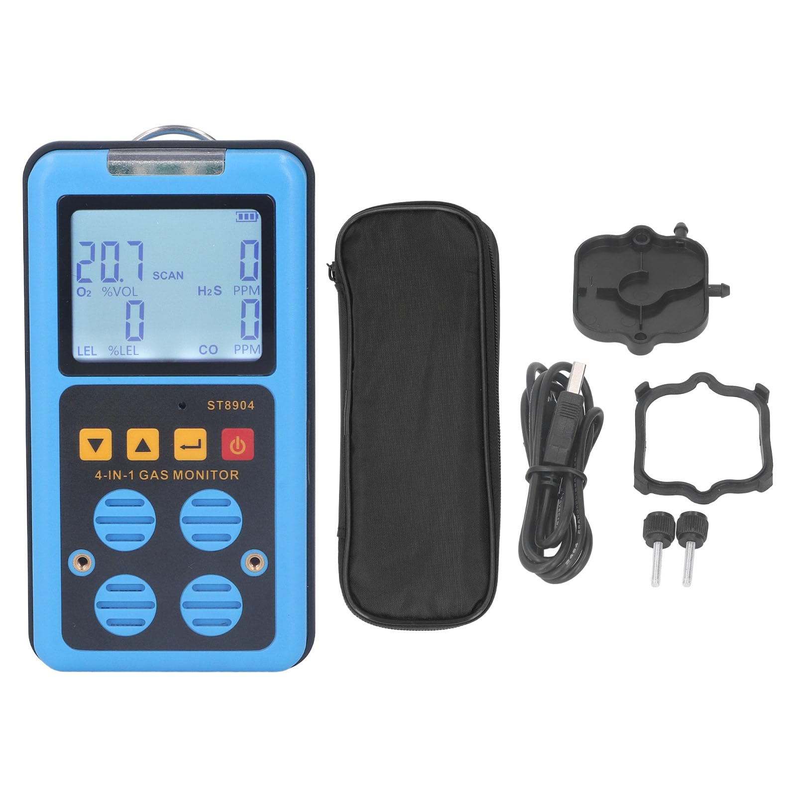Rilevatore Gas 4 in 1 Portatile CO H2S O2 CH4
