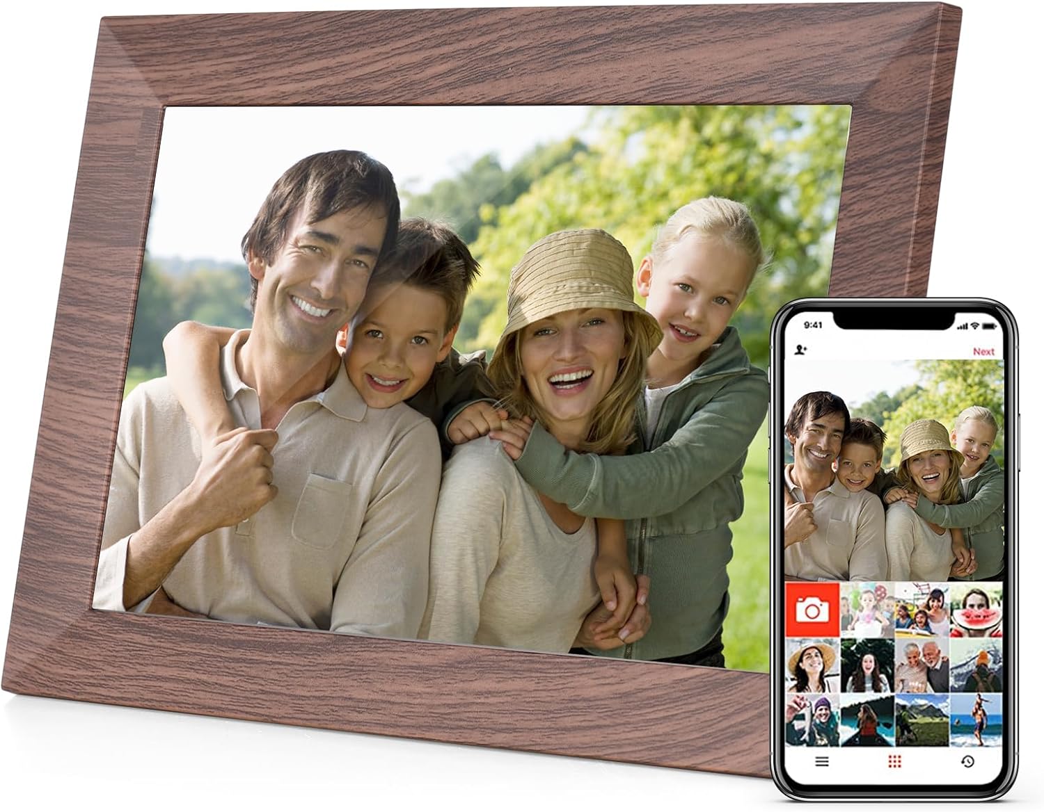 Andoer Cornice Digitale Wi-Fi 10.1" Touch Screen IPS - immagine 1