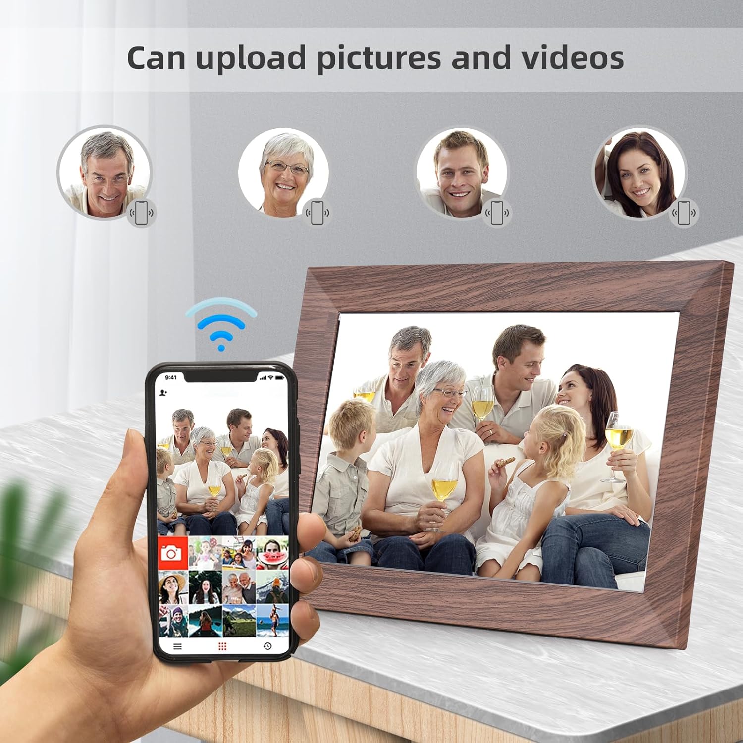 Andoer Cornice Digitale Wi-Fi 10.1" Touch Screen IPS - immagine 4